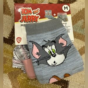 TOM AND JERRY CREW SOCKS AND BOXER NWT